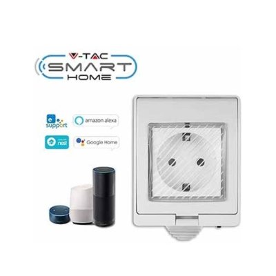 WIFI SOCKET IP55 AMAZON ALEXA & GOOGLE HOME COMPATIBLE
