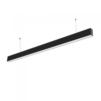 LUCE LINEARE LED SAMSUNG CHIP - 40W SOSPENSIONE CORPO NERO 4000K
