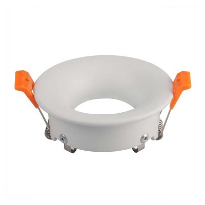 GU10 FITTING ROUND WHITE