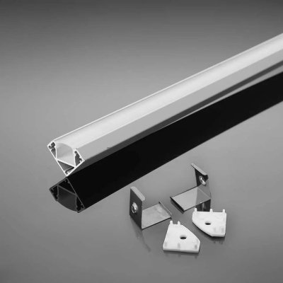 PROFILO IN ALLUMINIO 2M 19 X 19 MM WHITE HOUSING
