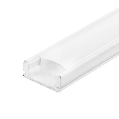 PROFILO IN ALLUMINIO 2M 17.4 X 7 MM WHITE HOUSING
