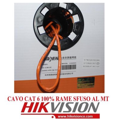 CAVO CAT6 UTP HIKVIS SFUSO 100% RAME HIKVISION