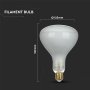 LED LAMPADINA 8W STRAIGHT FILAMENTO E27 R125 DIMMERABILE 6500K