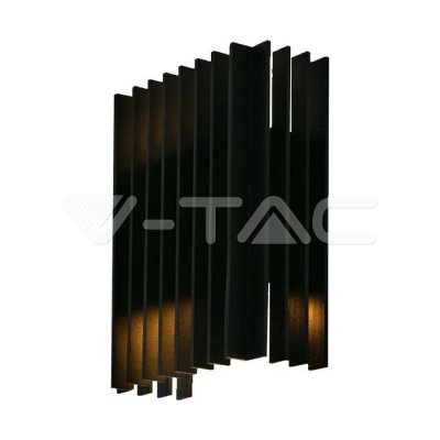 2X6W LED LAMPADA DA PARETE PER ESTERNI(W141*D65*H200MM) 3000K CORPO NERO IP65