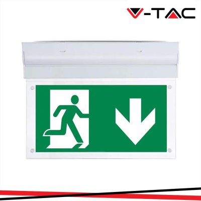 2W LED WALL SURFACE EMERGENCY EXIT LIGHT 6000K