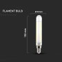 LED LAMPADINA - 4W E14 T20 FILAMENTO CLEAR GLASS 4000K