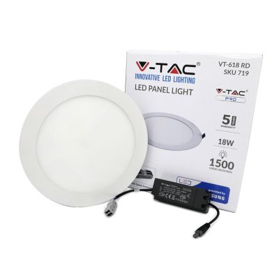 18W LED PANNELLO PREMIUM SAMSUNG CHIP ROTONDO 4000K