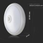 LED PLAFONIERA - SAMSUNG CHIP 12W SENSORE 3000K