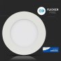 6W LED PANNELLO PREMIUM SAMSUNG CHIP ROTONDO 3000K