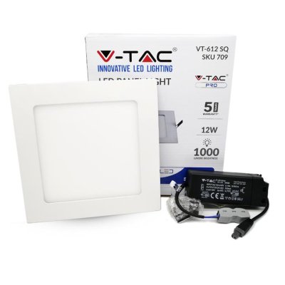 12W LED PANNELLO PREMIUM SAMSUNG CHIP QUADRATO 3000K