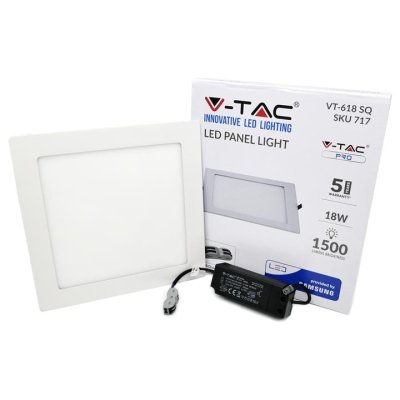 18W LED PANNELLO PREMIUM SAMSUNG CHIP QUADRATO 3000K