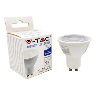 LED LAMPADINA SAMSUNG CHIP GU10 8W 38   LENS 3000K