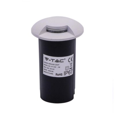 1W LED FARETTO INCASSO PAVIMENTO BIANCO 2 WAY 6500K