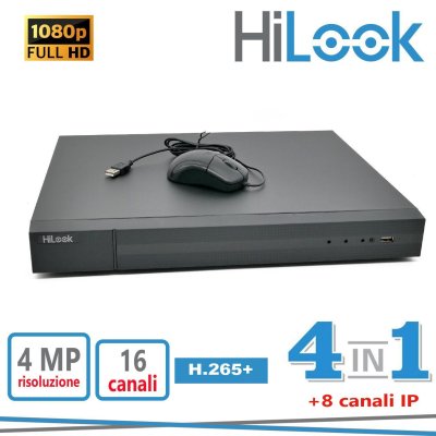 DVR 16CH+8IP 4MP 4IN1 H265+