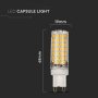 LED FARETTO - 6W G9 PLASTICA 4000K