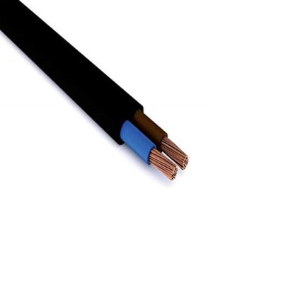 CAVO PIATTO 2X0,75 NERO