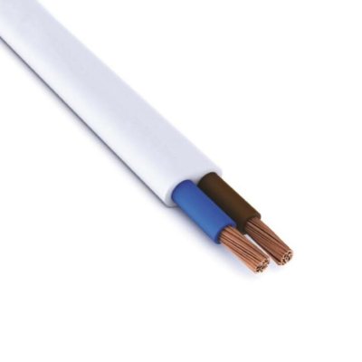 CAVO PIATTO 2X0,75 BIANCO