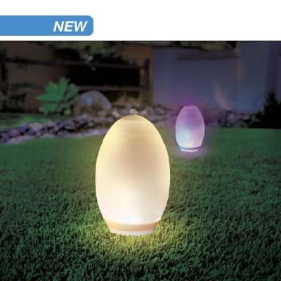 LED LUCE A FORMA DI UOVO A LED SOLARE RGB