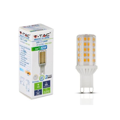 LED LAMPADINA - 5W G9 PLASTICA 4000K DIMMERABILE