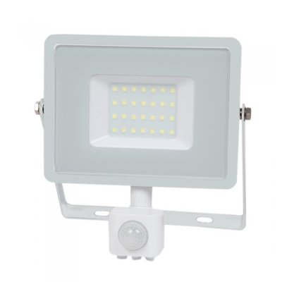 30W LED PROIETTORE CON SENSORE SAMSUNG CHIP CUT-OFF FUNZIONE CORPO BIANCO 6400K