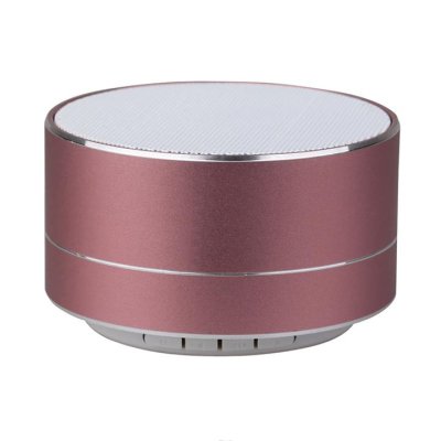 METAL BLUETOOTH ALTOPARLANTE PORTATILE & TF CARD SLOT 400MAH BATTERIA CORPO COLORE ORO ROSATO