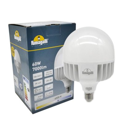 LAMPADINA E27 60W LED 4000K    7000LM HIGHPOWER FUMAGALLI