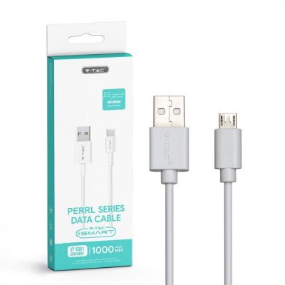 1M. MICRO USB CAVO BIANCO - PEARL SERIES