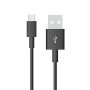 1M. MICRO USB CAVO NERO - PEARL SERIES