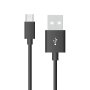 1M. MICRO USB CAVO NERO - SILVER SERIES