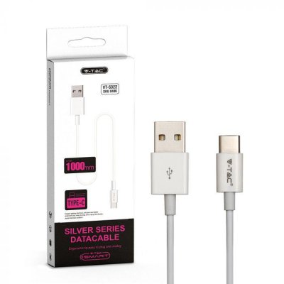 1M. TYPE C USB CAVO BIANCO - SILVER SERIES