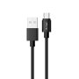 1M. MICRO USB CAVO NERO - PLATINUM SERIES