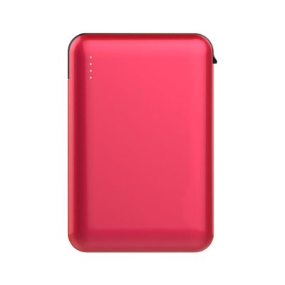 5000MAH POWER BANK PORTATILE WITH LED LIGHT DISPLAY & BUILT IN CAVO ROSSO