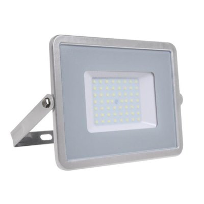 50W LED PROIETTORE SMD SAMSUNG CHIP SLIM CORPO GRIGGIO 6400K 120LM/W