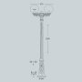 GIGI BISSO/G250 2L BIANCO TRASP LED 8,5W CCT 2700-6500