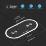 10W WIRELESS CARICABATTERIE PAD NERO + BIANCO
