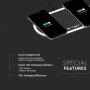 10W WIRELESS CARICABATTERIE PAD NERO + BIANCO