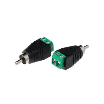 CONNETTORE MASCHIO RCA CON USCITA +/- DA 2 TERMINALI