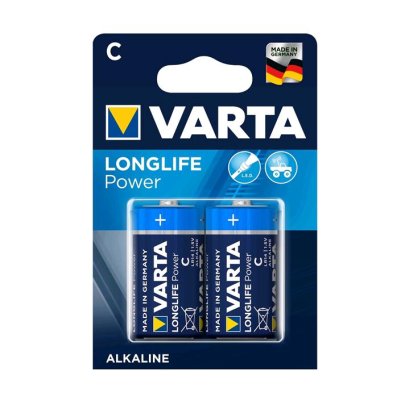 BATTERIA MEZZA TORCIA LONG LIFE BLISTER 2PZ ALCALINA VARTA