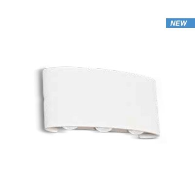 6W LED APPLIQUE DA PARETE SU & GI   SABBIA BIANCA IP54 3000K