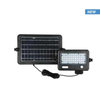 10W LED PROIETTORE SOLARE CORPO NERO 4000K