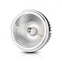 LED FARETTO AR111 20W RIFLETTORE VARIABILE 40 D/20 D SILVER 4000K