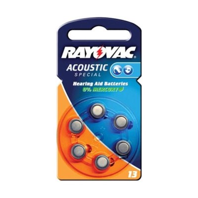 RAYOVAC 1.4V 13 PR 48 BLISTER  6PCS BATTERIE ZINCO AIR