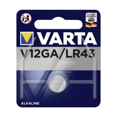 AG12 BATTERIA A BOTTONE LR 43  120MAH 1.5V VARTA