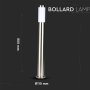 BOLLARD LAMP CORPO IN ACCIAIO INOSSIDABILE