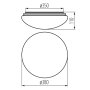 PLAFONIERA LED CORSO LED N 24-NW - KANLUX