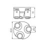 LAMPADA DA PARETE-SOFFITTO LAURIN EL-3O B - KANLUX