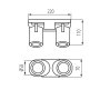 LAMPADA DA PARETE-SOFFITTO LAURIN EL-2I W - KANLUX