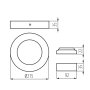 INCASSO CARSA V2LED 18W-NW-W - KANLUX