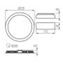 INCASSO ROUNDA V2LED18W-NW-SR - KANLUX