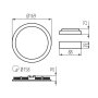 INCASSO ROUNDA V2LED12W-NW-SR - KANLUX